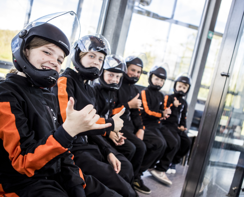 Børnefødselsdag indoor skydiving Copenhagen Air Experience